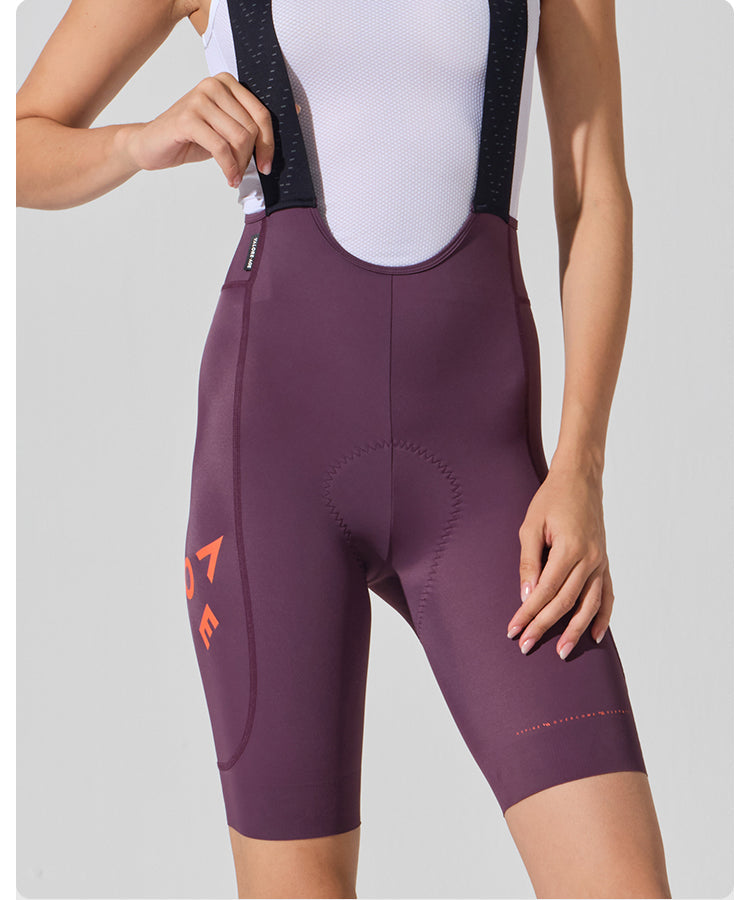 STRAORDINARIO II . WOMENS BIB SHORTS . DEEP PLUM PURPLE