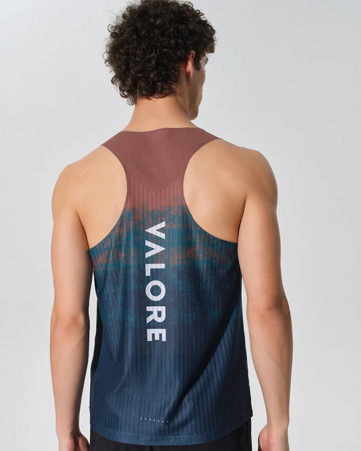 RUNNING SINGLET TERRA GRADIENT OCEAN RUST