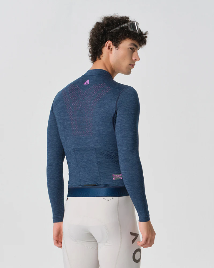 MENS SUMMER LONG SLEEVE JERSEY ECHO - RHINO BLUE