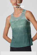WOMENS RUNNING SINGLET TERRA GRADIENT FOREST SAGE