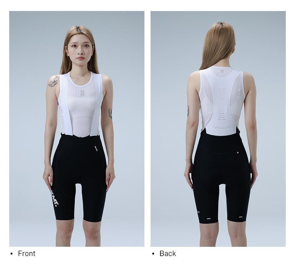 WOMENS BIB SHORTS RIDE EASE (BLACK)