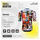 SKULL MONTON MENS SHORTSLEEVE JERSEY MOVIES RED