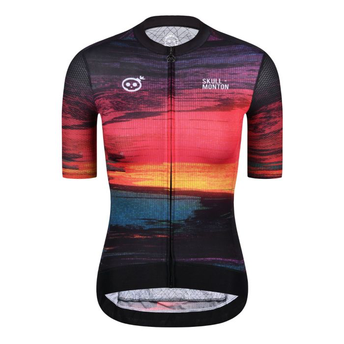 SKULL MONTON MENS CYCLING JERSEY SUNSET