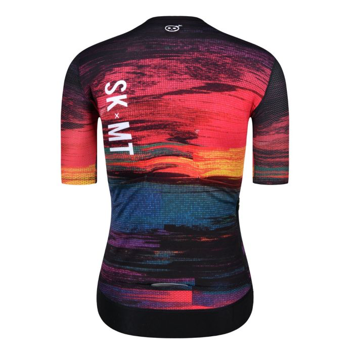 SKULL MONTON WOMENS CYCLING JERSEY SUNSET