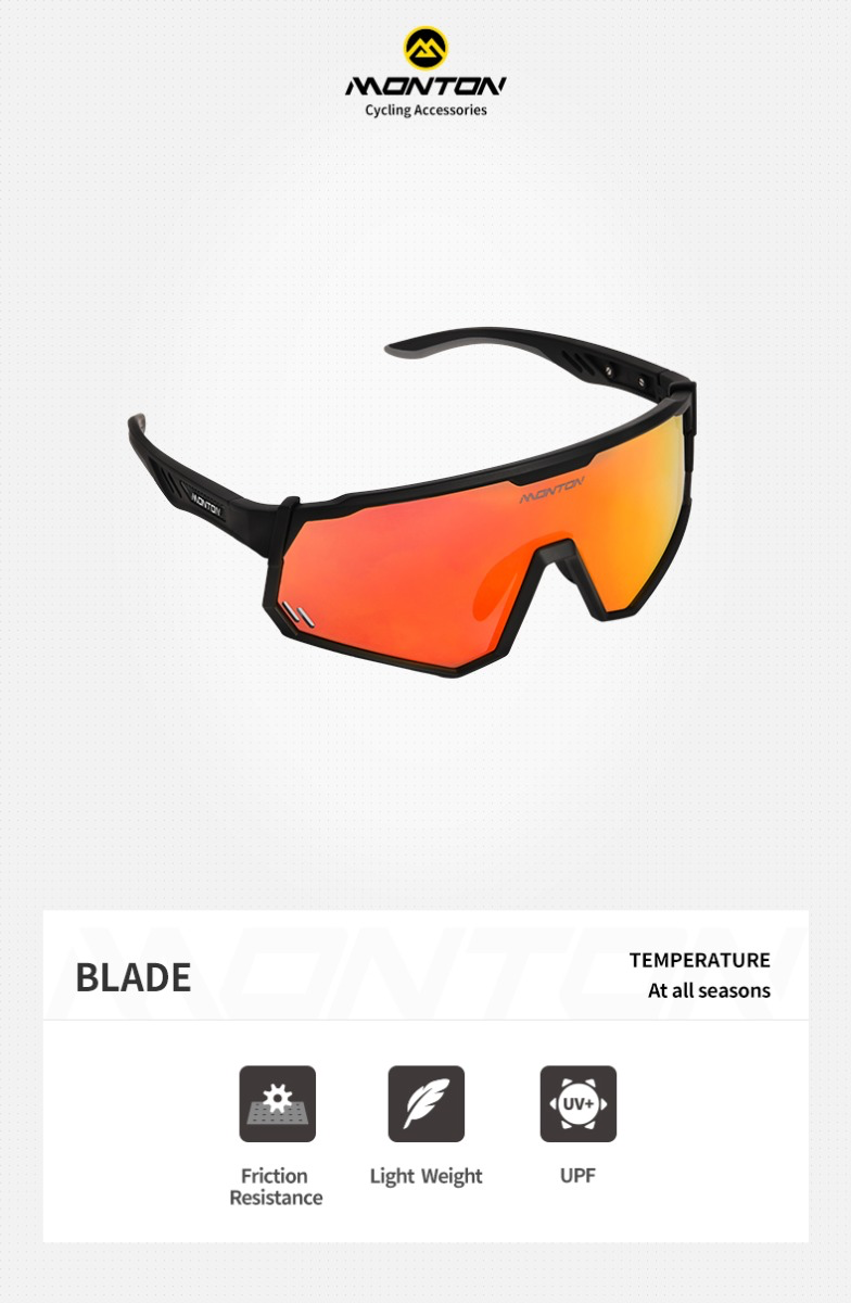 CYCLING SUNGLASSES BLADE MATTE BLACK