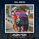 SKULL MONTON MENS CYCLING JERSEY SUNSET