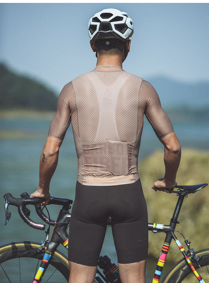 MENS CYCLING BIB SHORTS PRO SPEEDA BROWN