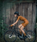 SKULL MONTON WOMENS CYCLING BIB SHORTS SADDLE BROWN