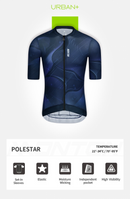 MENS CYCLING JERSEY URBAN+POLESTAR DEEP BLUE