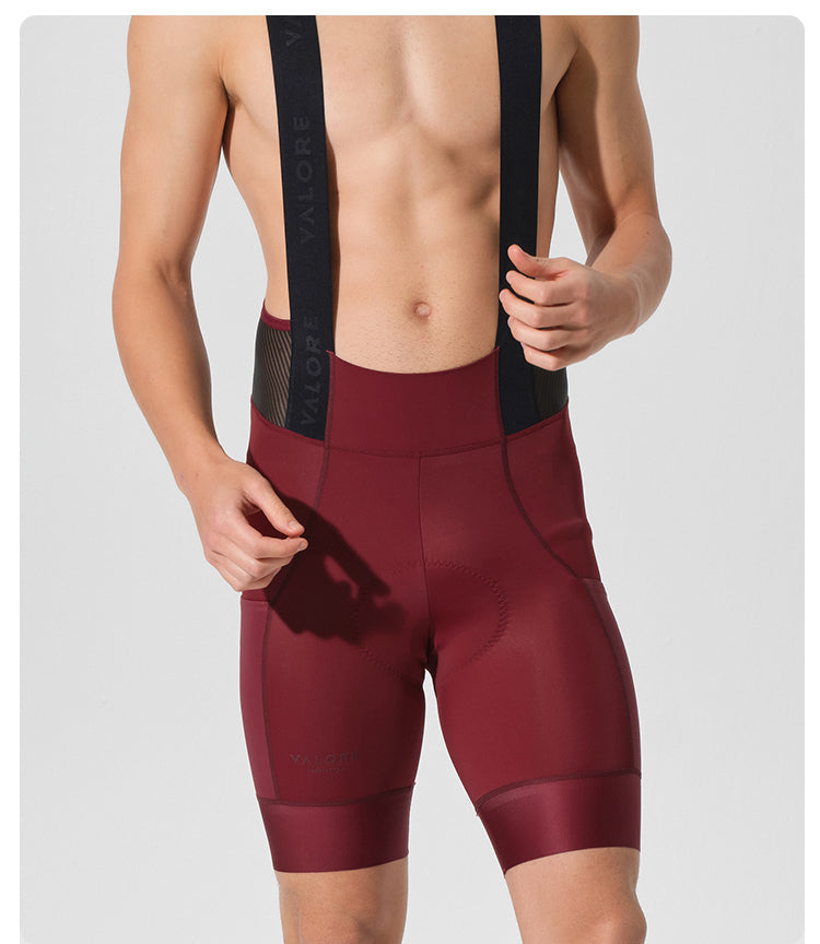 VALORE MONTON MENS BIB SHORTS VERSA WINE RED