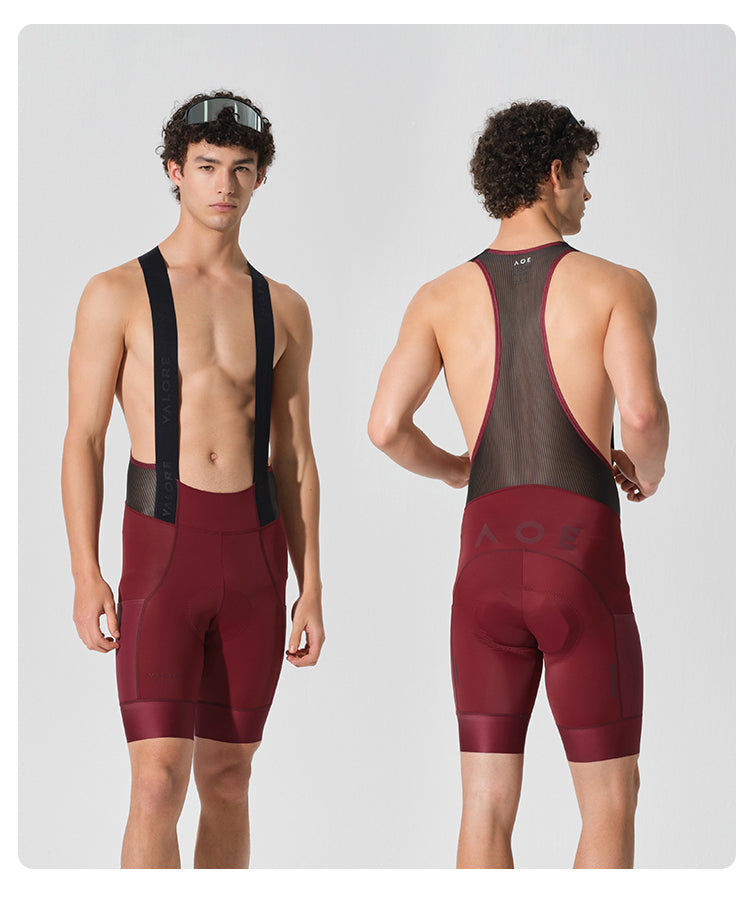 VALORE MONTON MENS BIB SHORTS VERSA WINE RED