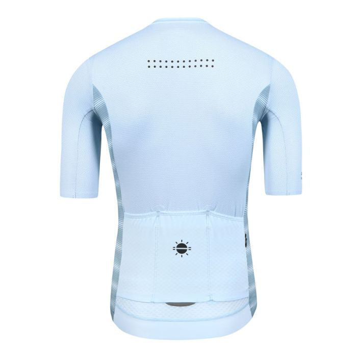 SKULL MONTON MENS SHORT SLEEVE CYCLING JERSEY 11AM LIGHT BLUE