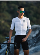 SKULL MONTON MENS SHORT SLEEVE CYCLING JERSEY AMPM WHITE