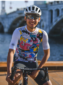 MENS CYCLING JERSEY LIFESTYLE CARTOONFACES