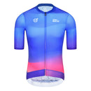 SKULL MONTON MENS CYCLING JERSEY NORTHERNLIGHTS BLUE PINK