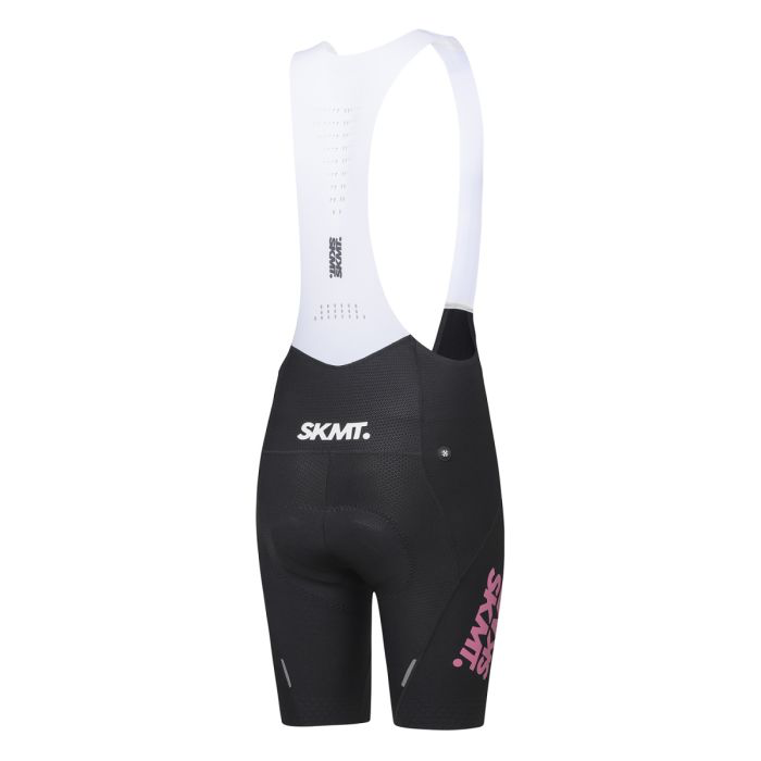 SKMT WOMENS FLUX BLOCK BIB SHORTS MIDNIGHT BLACK