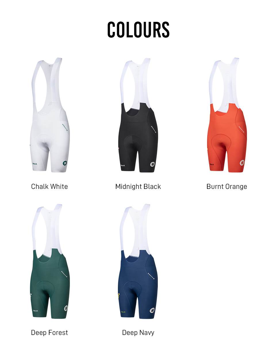 SKMT WOMENS FLUX BLOCK BIB SHORTS MIDNIGHT BLACK
