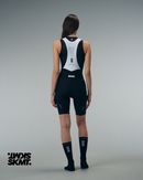 SKMT WOMENS FLUX BLOCK BIB SHORTS MIDNIGHT BLACK