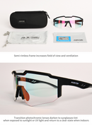 PHOTOCHROMIC CYCLING SUNGLASSES NIFO MATTE BLACK