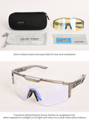 PHOTOCHROMIC CYCLING SUNGLASSES NIFO SLEEK GRAY