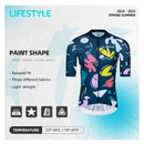 LIFESTYLE MENS JERSEY PAINT SHAPE BLUE