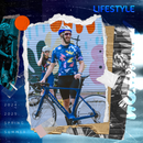 LIFESTYLE MENS JERSEY PAINT SHAPE BLUE