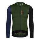 MENS LONG SLEEVE CYCLING JERSEY URBAN TRAVELER EVO GREEN