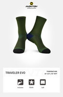 CYCLING SOCKS TRAVELER EVO GREEN MEN