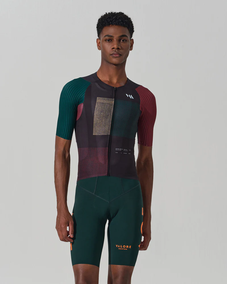 SHORT SLEEVE JERSEY MENS - SERIE TEMPO - CHARCOAL OFF BLACK