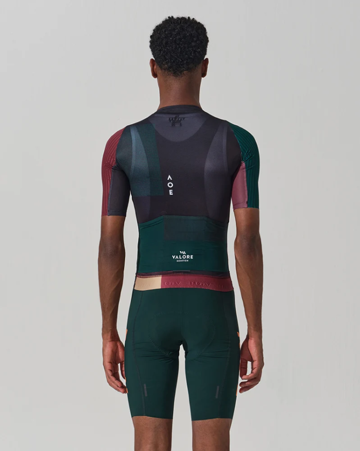 SHORT SLEEVE JERSEY MENS - SERIE TEMPO - CHARCOAL OFF BLACK