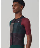 SHORT SLEEVE JERSEY MENS - SERIE TEMPO - CHARCOAL OFF BLACK