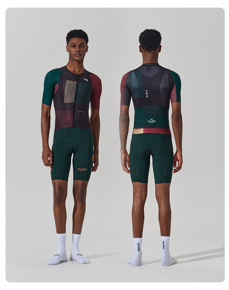 SHORT SLEEVE JERSEY MENS - SERIE TEMPO - CHARCOAL OFF BLACK