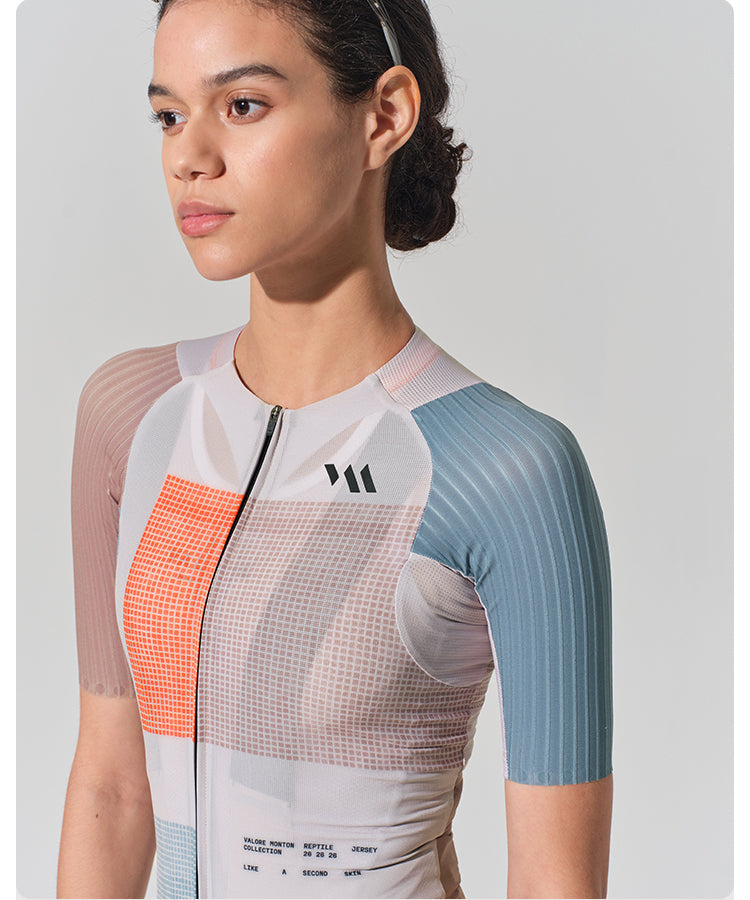 SHORT SLEEVE JERSEY WOMENS - SERIE TEMPO - STONE GREY