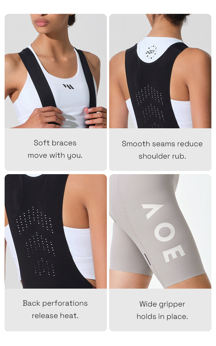 NUOVA LUNA . WOMEN'S BIB SHORTS . COCOA BROWN