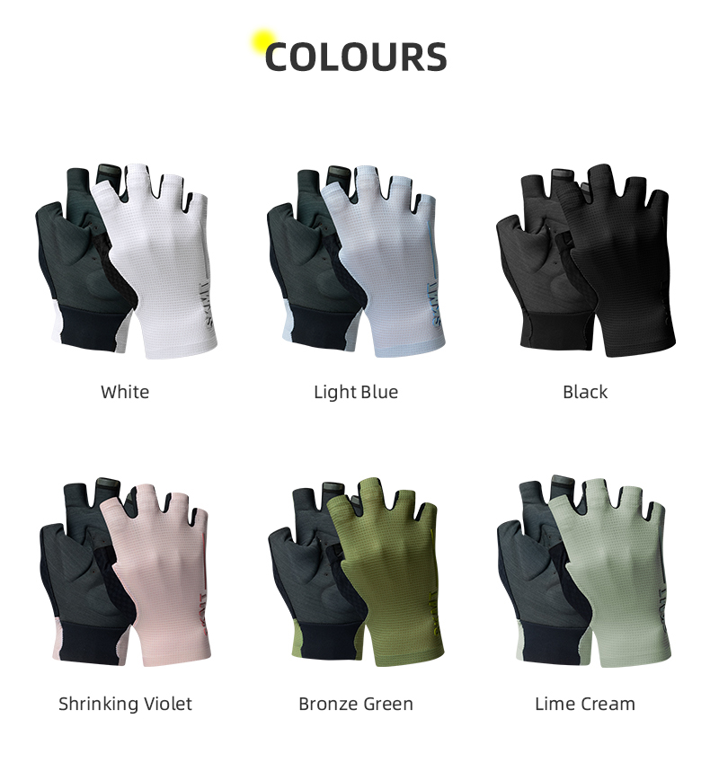 FINGERLESS CYCLING GLOVES MINIMA WHITE