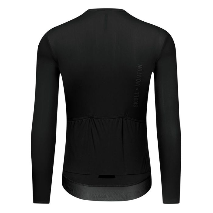 SKULL MONTON MENS LONG SLEEVE JERSEY MINIMA BLACK