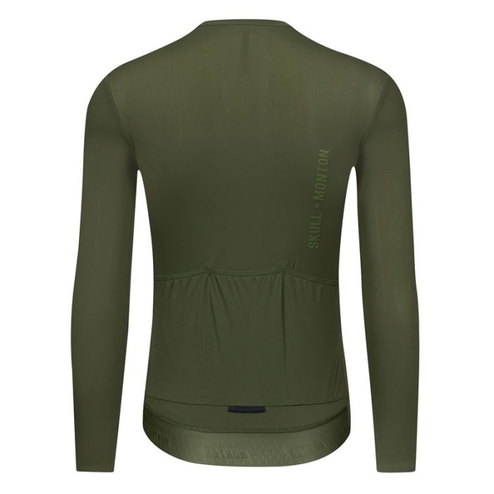 SKULL MONTON MENS LONG SLEEVE JERSEY MINIMA BRONZE GREEN