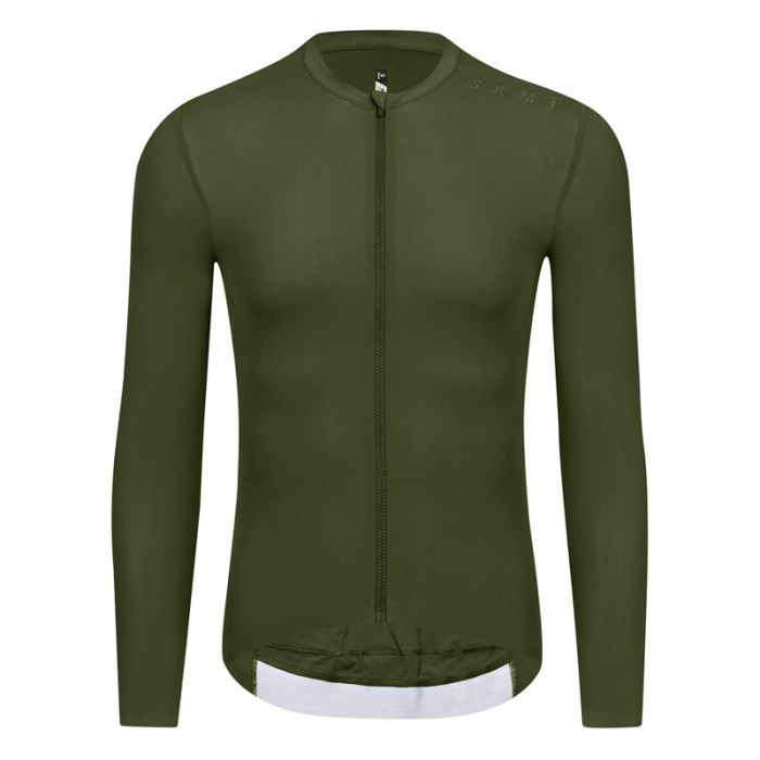 SKULL MONTON MENS LONG SLEEVE JERSEY MINIMA BRONZE GREEN