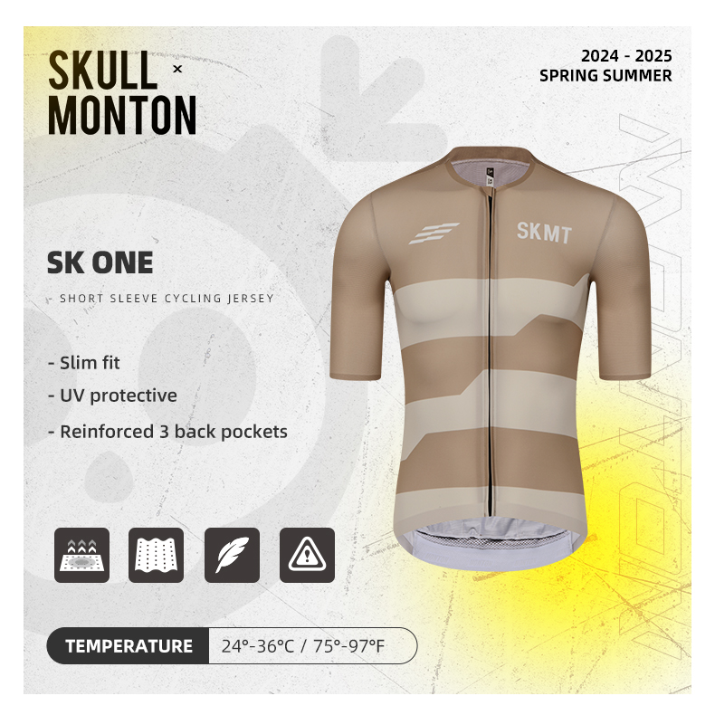 SKULL MONTON MENS JERSEY SK ONE BEAVER - IRREGULAR AMPHORA BROWN