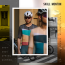 SKULL MONTON MENS JERSEY SK TWO CARBON GRAY  - GEO GRAY