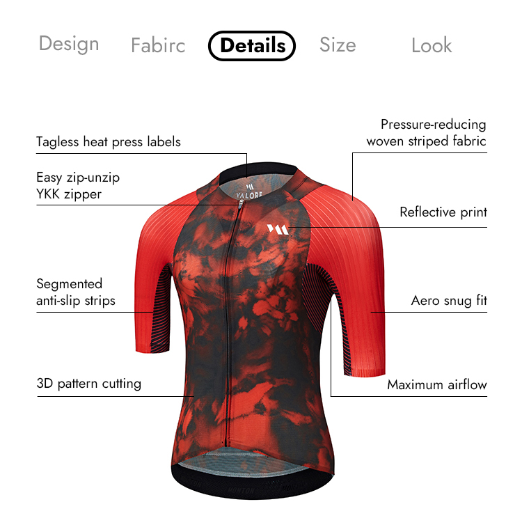 VALORE MONTON WOMENS JERSEY MOTION RED