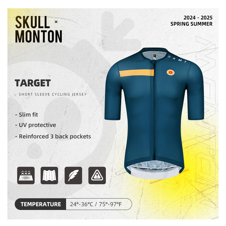 SKULL MONTON MENS JERSEY TARGET BLUE