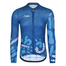 MENS LONG SLEEVE CYCLING JERSEY LIFESTYLE EIRIAN BLUE - S M