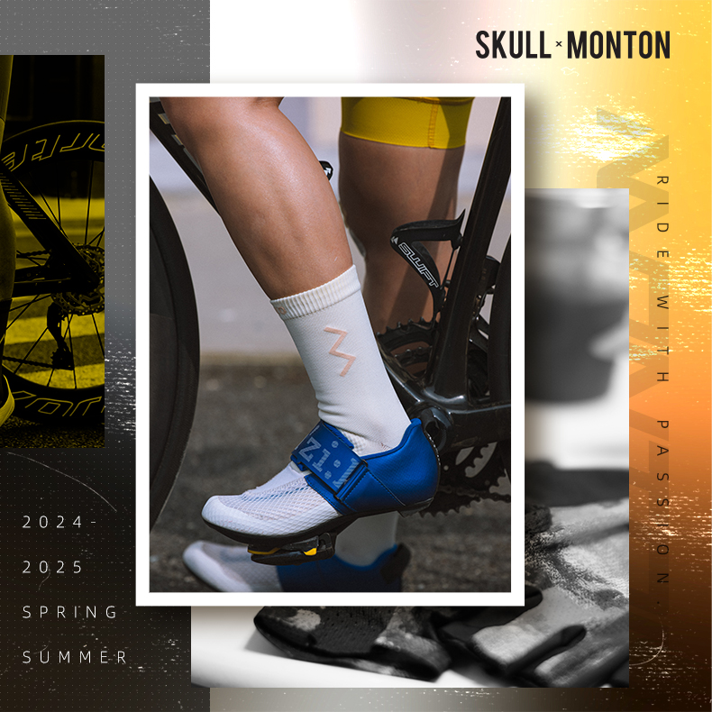 SKULL MONTON WOMENS CYCLING SOCKS 24-WIND