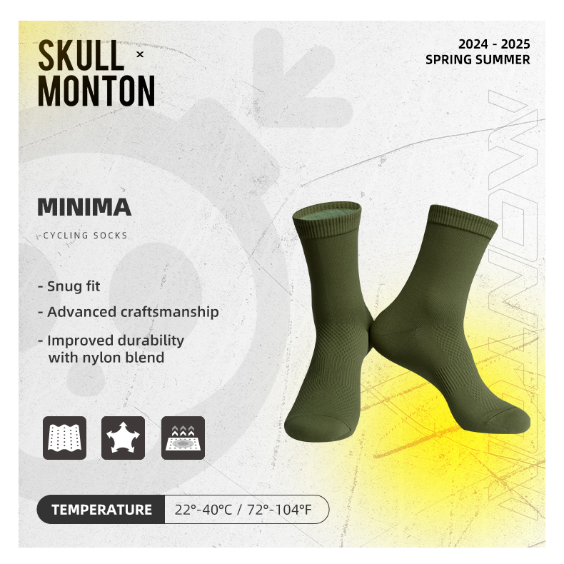 SKULL MONTON CYCLING SOCKS MENS MINIMA