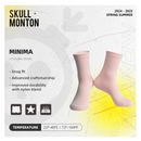 SKULL MONTON CYCLING SOCKS WOMENS MINIMA SHRINKING VIOLET