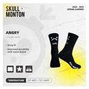 SKULL MONTON CYCLING SOCKS ANGRY BLACK