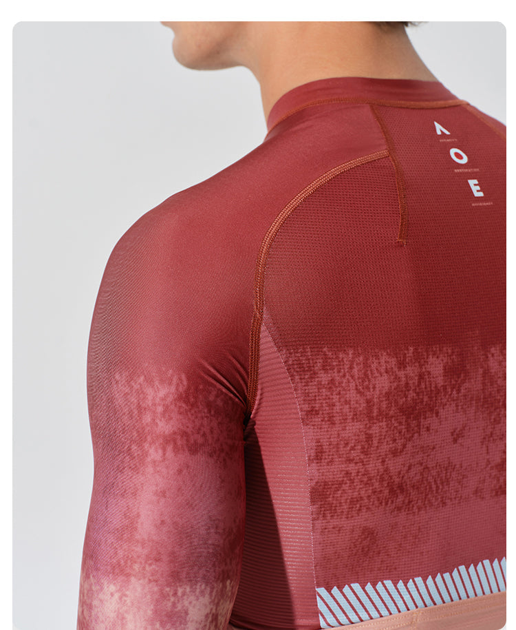 LONG SLEEVE JERSEY MENS TERRA GRADIENT - SUNSET CLAY