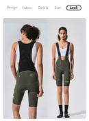 VALORE MONTON WOMENS BIB SHORTS NUOVA LUNA ARMY GREEN