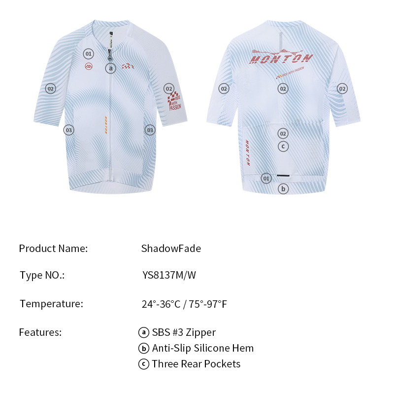 MENS JERSEY SHADOWFADE WHITE
